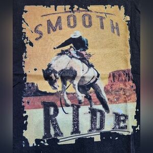 American Bling By Montana West Black XXL Short Sleeve Tee "SMOOTH RIDE"